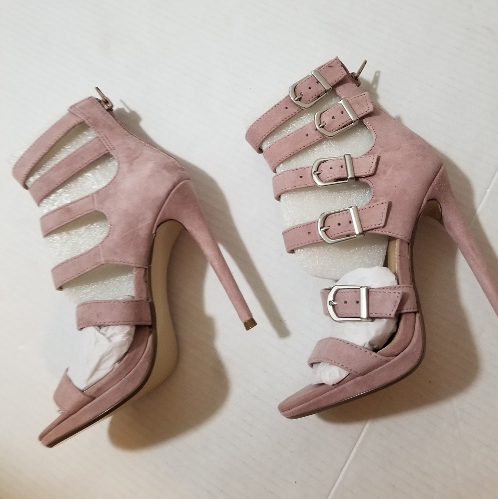 NWOB Steve Madden Rose Mauve Elegant Pink Strappy Heels
